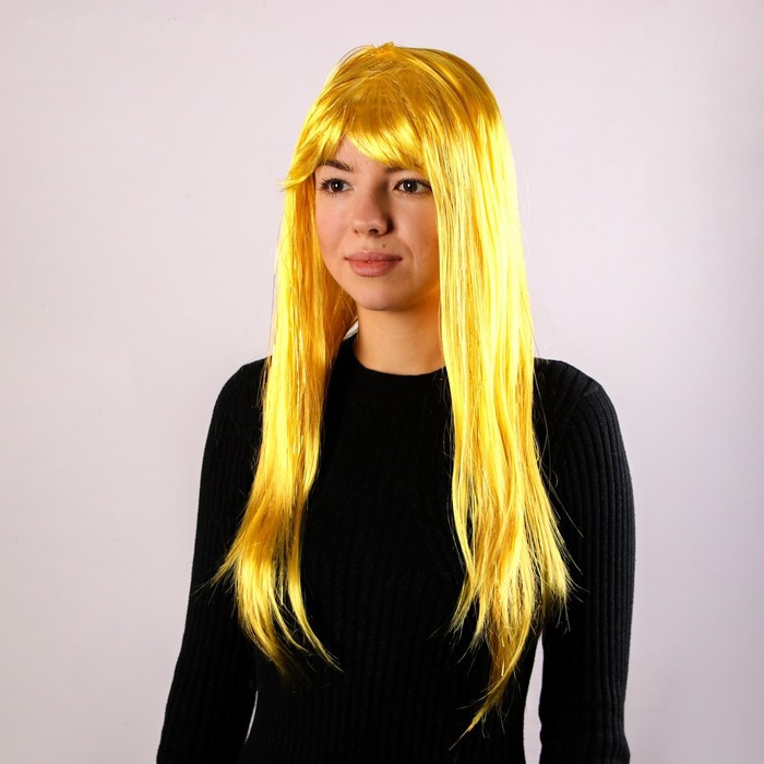 Карнавальный парик «Блеск», желтый