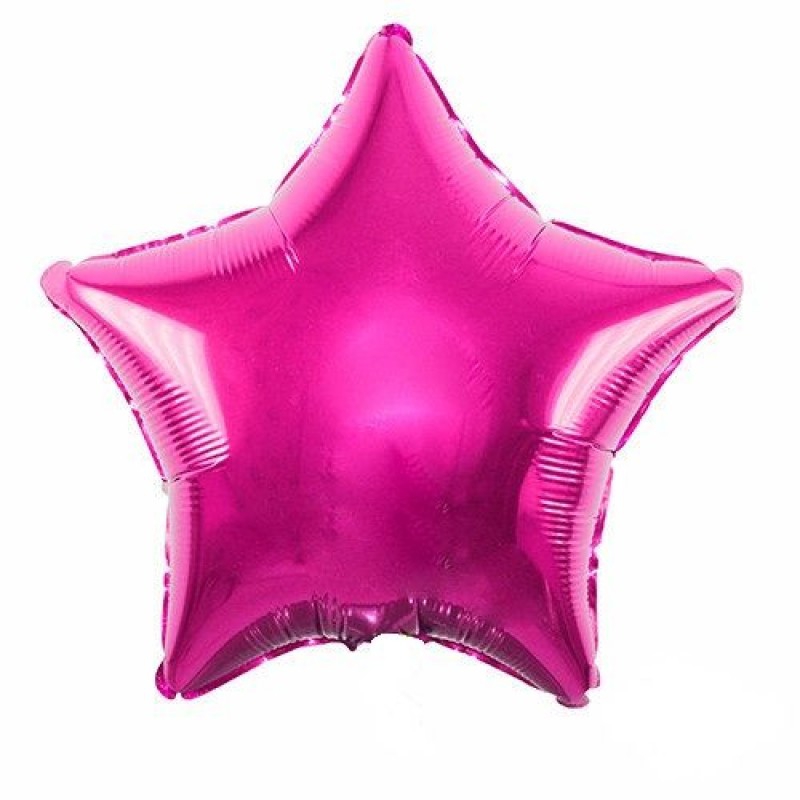 Звезда с гелием «Фуксия» 18″/45см