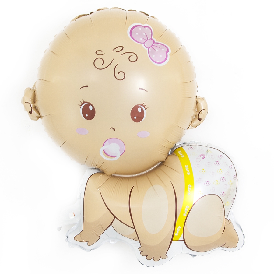 Фигура «Малыш девочка» 30″/76 см (ползун) с гелием