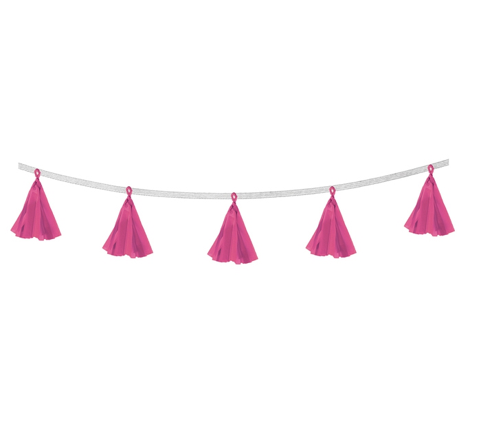 Декор тассел «Кисточки» 5шт/набор розовый