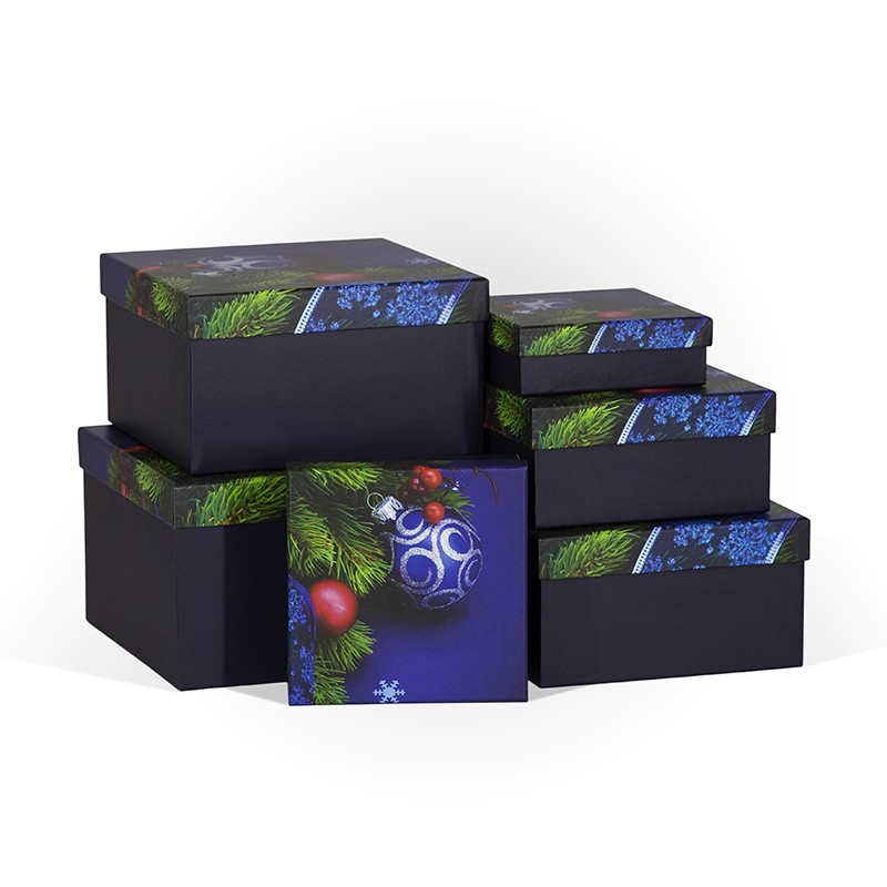 Подарочная коробка «Рождественская ночь» 170*170*70