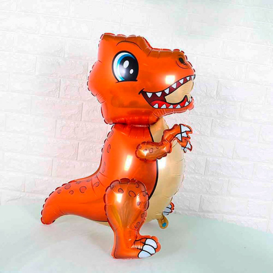 Фигура «Маленький динозавр (оранжевый)» 30»/76см (надувается воздухом)