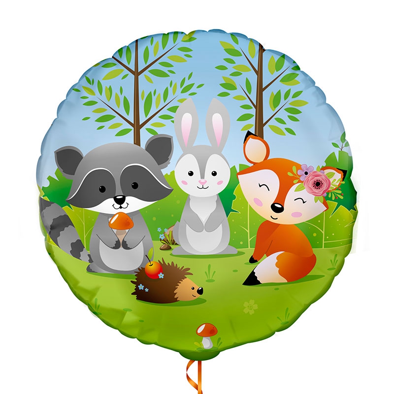 Круг с гелием Волшебный лес 17″/45см
