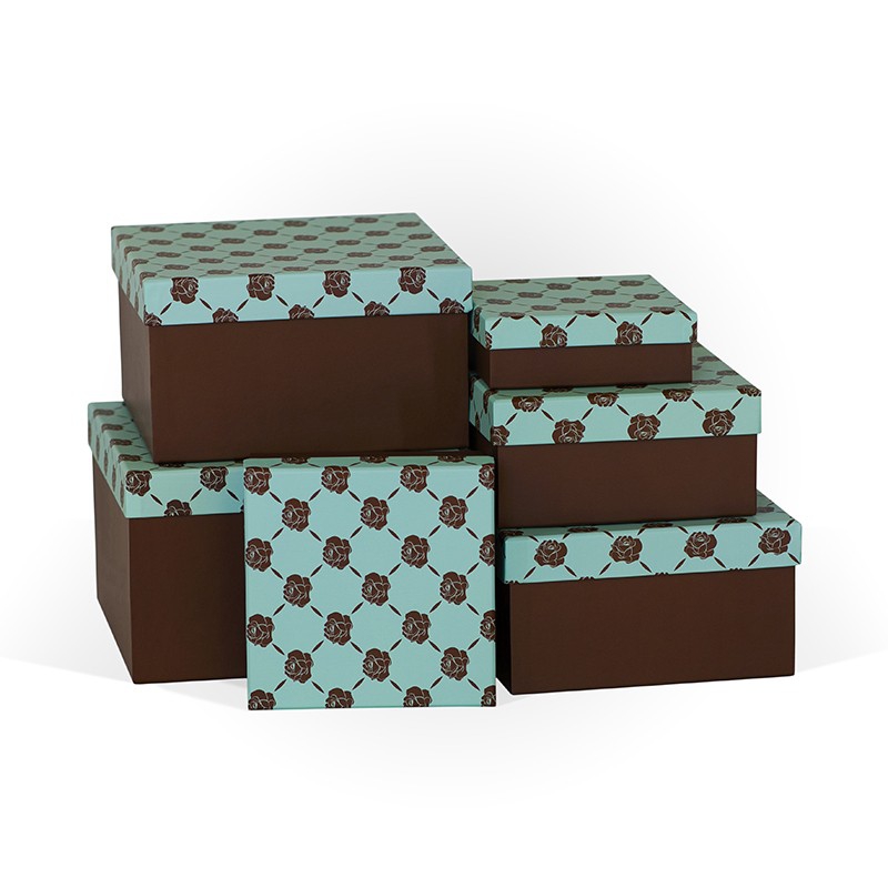 Коробка подарочная «Бирюзовый вечер» квадрат 150х150х50