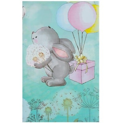 Скатерть п/э С ДР Зайка 130х180см