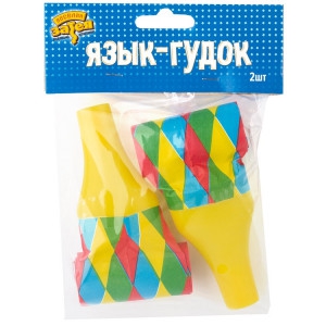 Язык-гудок большой 2 шт/уп