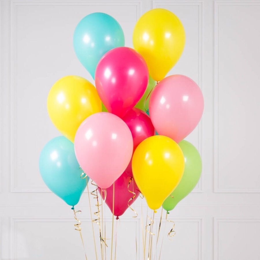Облако воздушных шаров пастель (15 шаров), ЗАПОЛНЕНИЕ ГЕЛИЙ/ВОЗДУХ