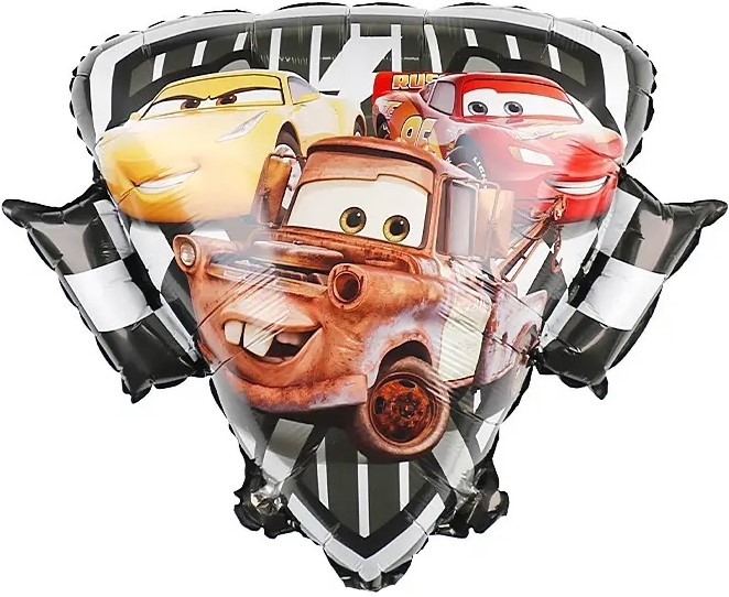 Фигура с гелием «Тачки. Герб Радиатор-Спрингс» 22″/56см