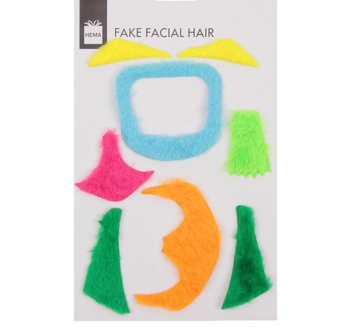 Карнавальная борода с бровями и бакенбардами(набор) 4295429