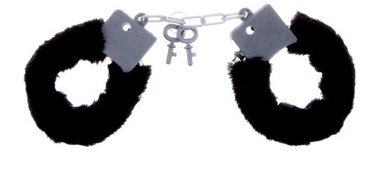 Наручники меховые (цветные) 27см