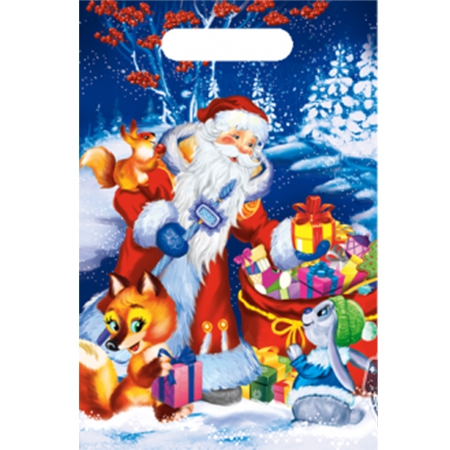 Пакет ПВД выруб. 20*30 «Мешок с подарками»
