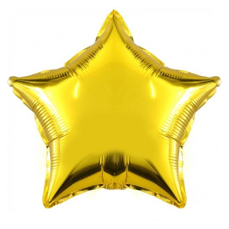 Звезда с гелием «Золотая» (большая) 30″/76см