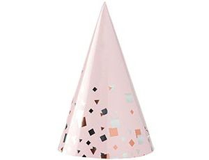 Колпак Конфетти Party розовый 6шт
