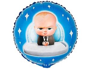 Круг с гелием Малыш Босс 18″/46СМ