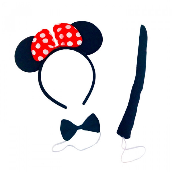 Карнавальный набор ‘Мышка», 3 предмета (ободок, бабочка, хвост)