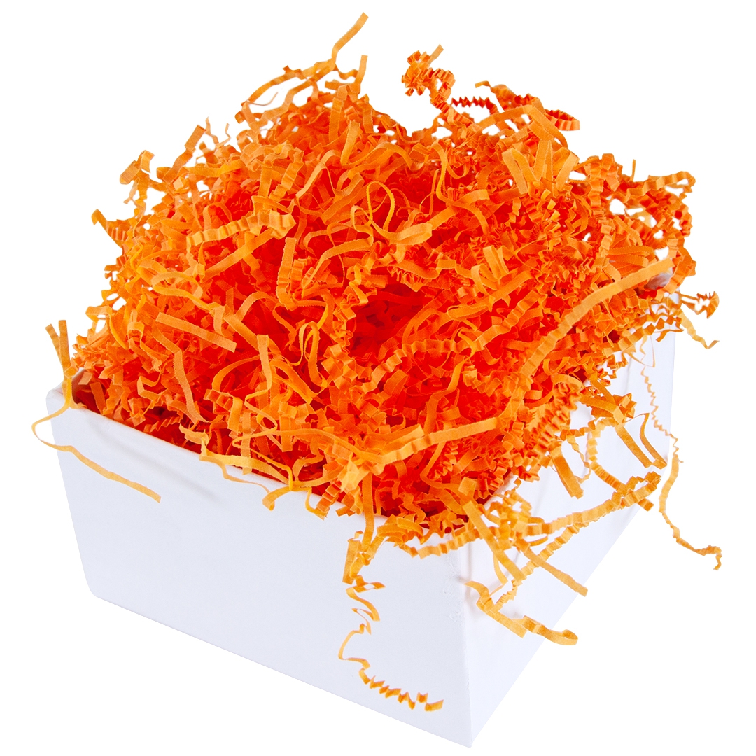 Наполнитель бумажный пергамен, Оранжевый, 50 г