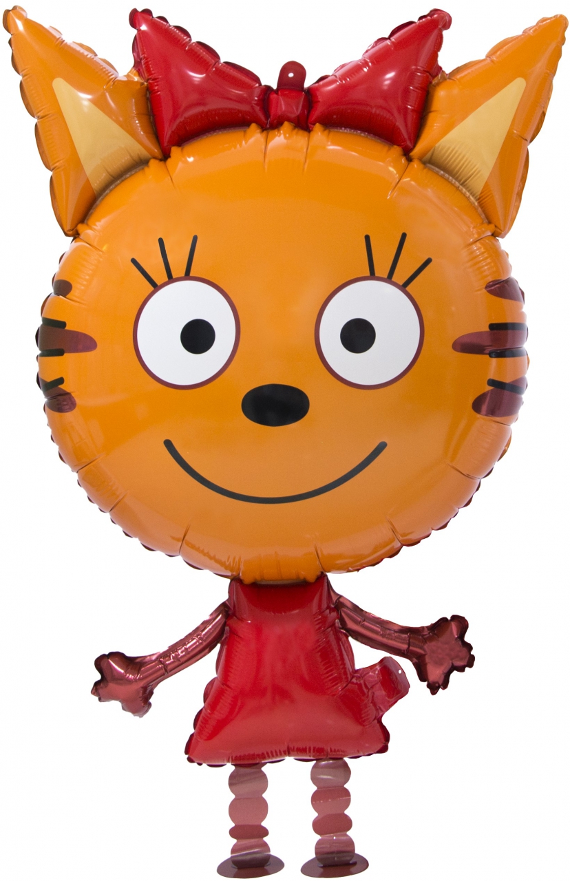 Фигура «Три кота. Карамелька» 34″/86см (надувается гелием)