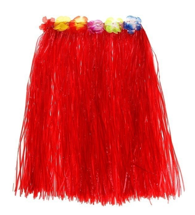 Юбка «Гаваи». Красная. 60 см