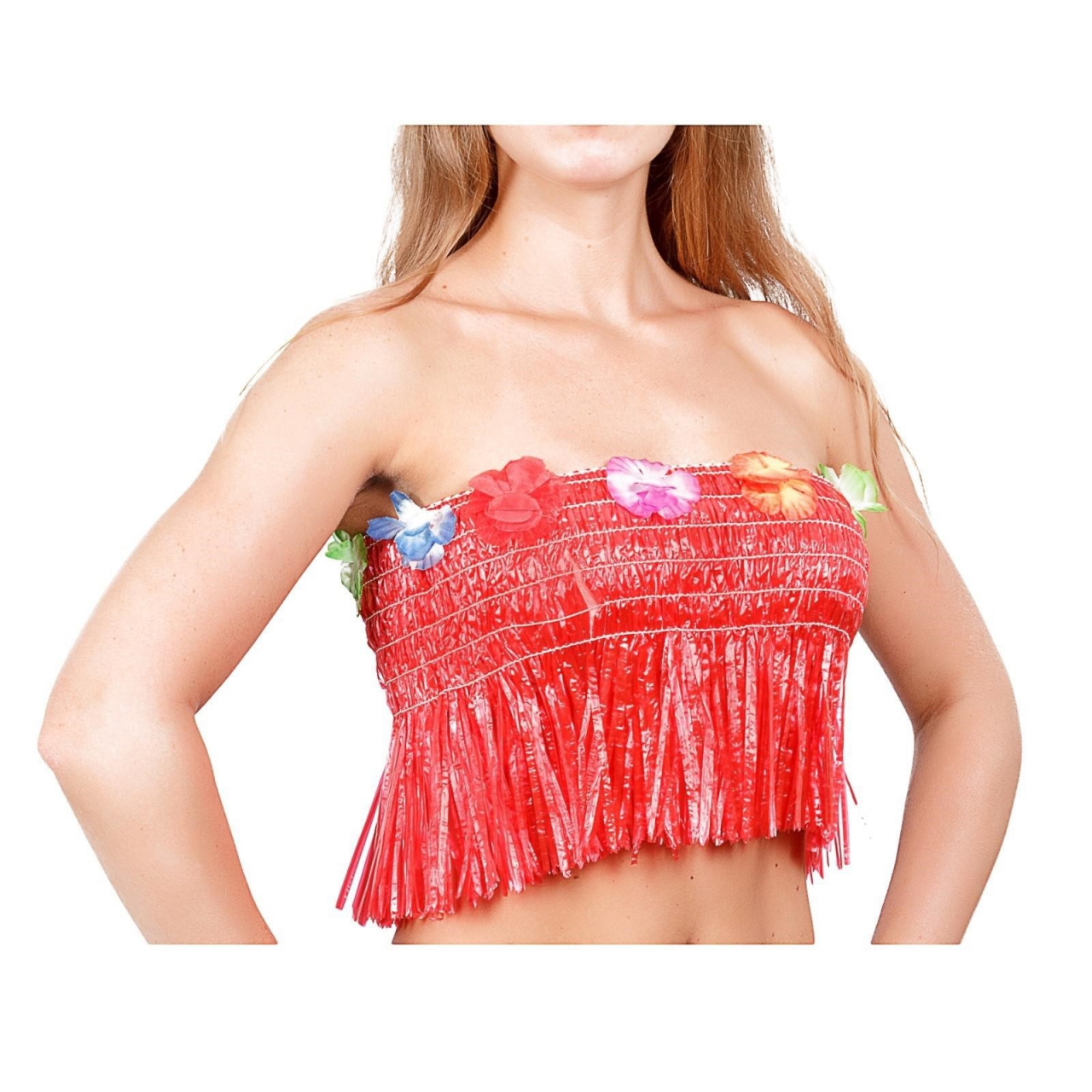 Топ гавайский «Тропики» красный 126904