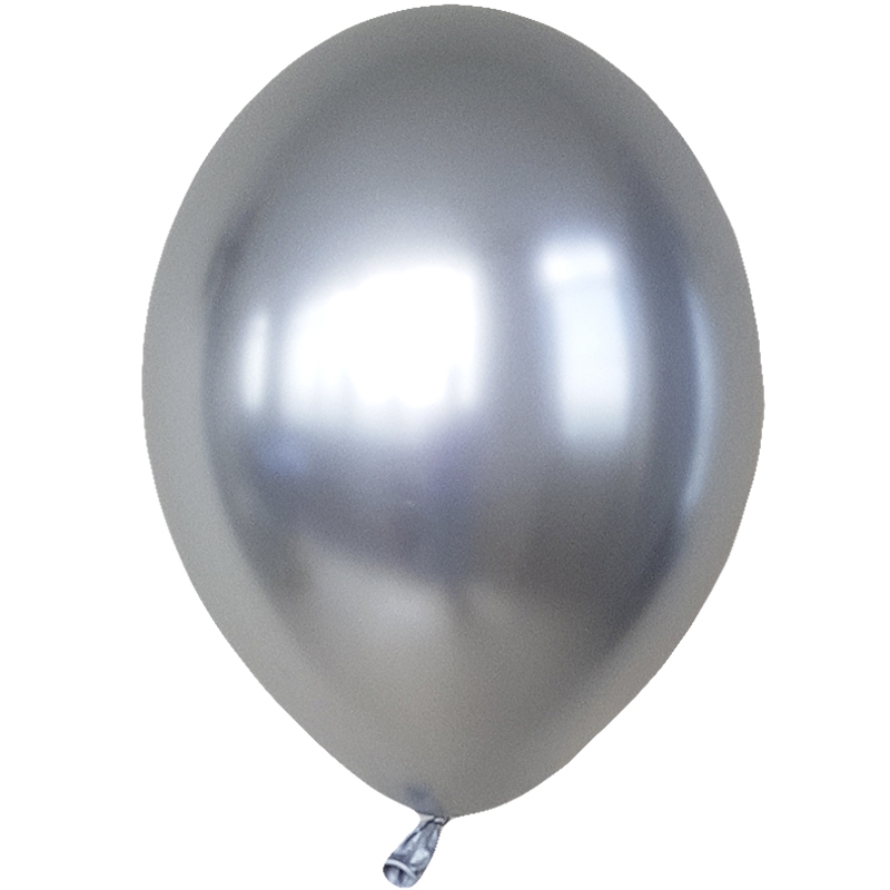 Воздушный шар хром Glossy Silver 14″/36см