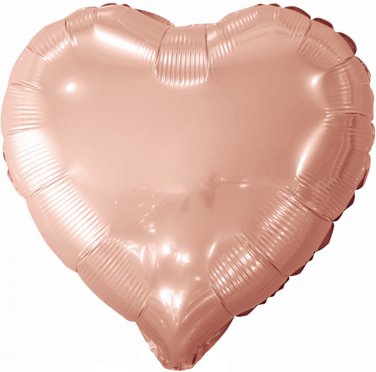 Сердце с гелием «Розовое золото» 18″/46см