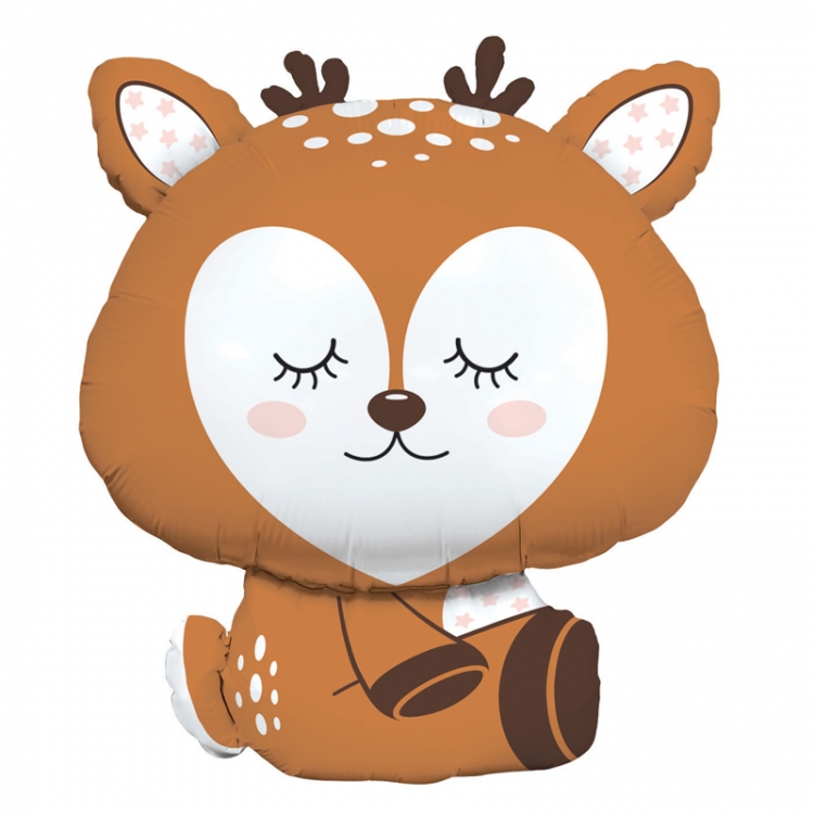 Фигура с гелием «Олененок. Волшебный лес» 32″/80см