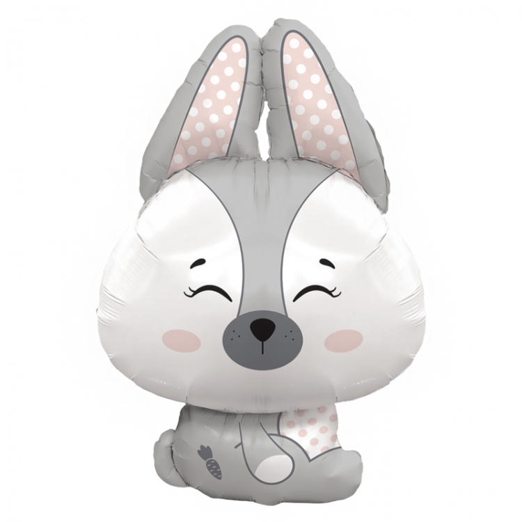 Фигура с гелием «Зайчик. Волшебный лес» 37″/93см