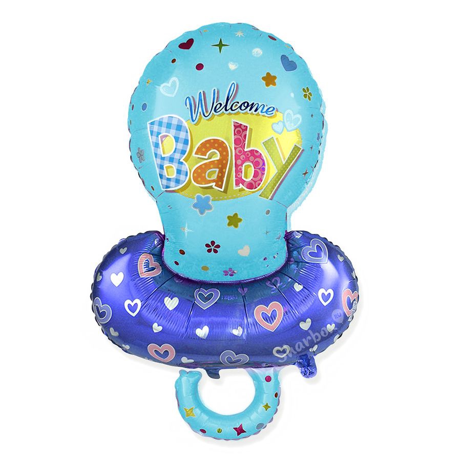 Фигура Соска-пустышка для мальчика, Голубой 40″/102 см с гелием