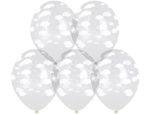 Воздушный щар «Облака» кристалл 14″/36см