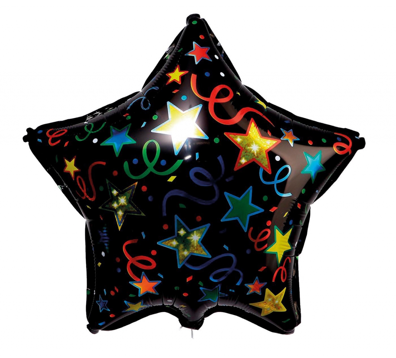 Звезда с гелием «Яркая звезда» черная 18″/45см