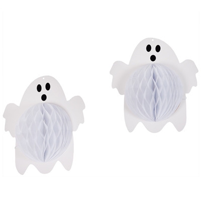 Фигура бумажная «Привидение» подвесное 20см, 2 шт