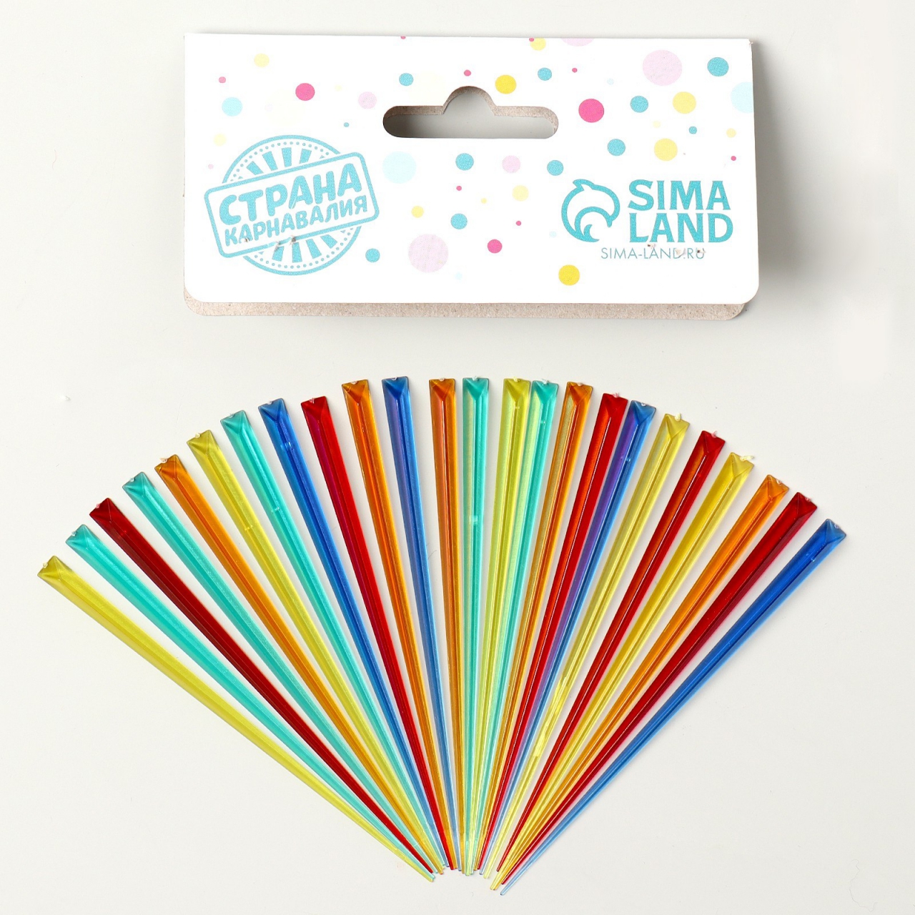 Шпажки для канапе цвета МИКС 24шт 9350919