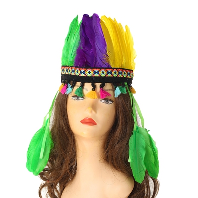 Карнавальный головной убор «Перья», цвета МИКС   2489697