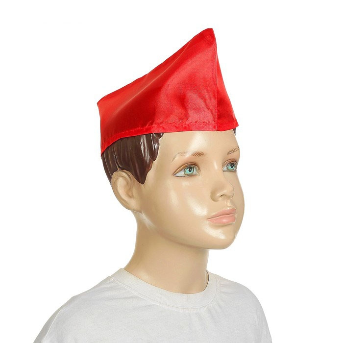 Пилотка пионерская (красная)