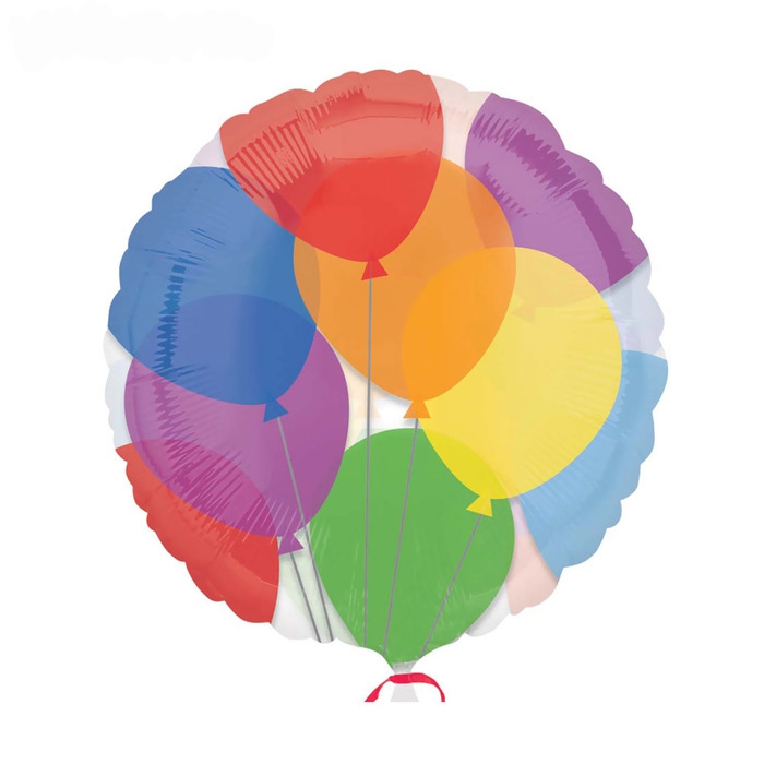 Шар с гелием кристал «Шары» 18″/45см