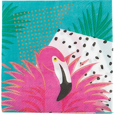 Салфетки «Фламинго» 25 см /12шт/уп