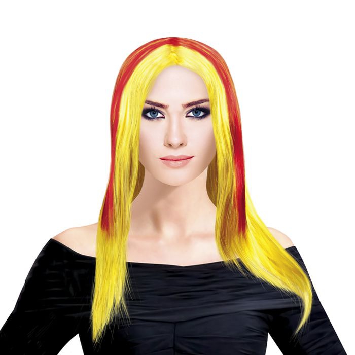 Парик Супер Медиум Микс Огненно-желтый