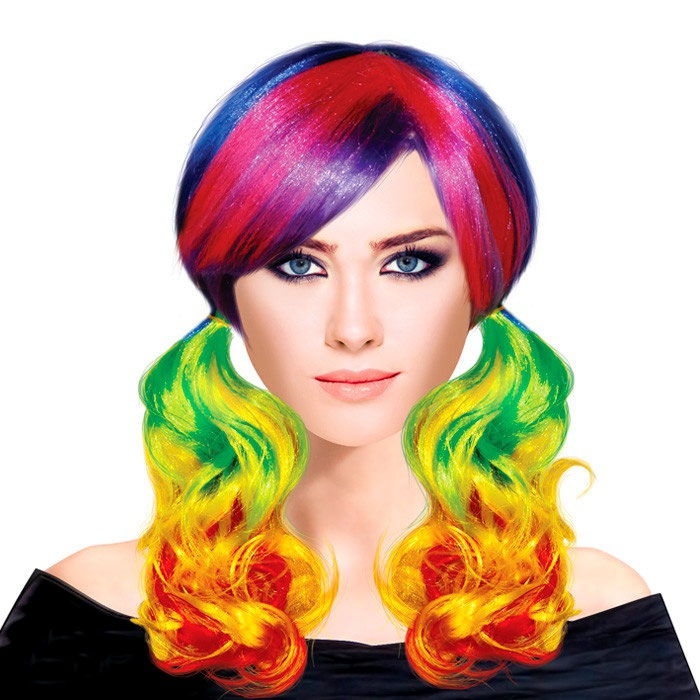 Парик Хвостики Цветной
