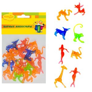 Фигурки для коктейля декоративные. 20шт