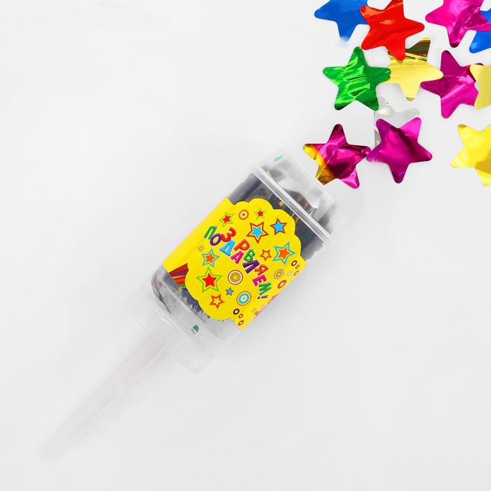 Конфетти в тубе «Поздравляем» 10гр