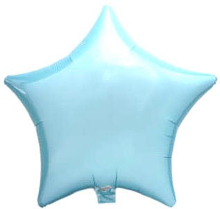 Звезда с гелием «Нежно-голубая» 21″/54см
