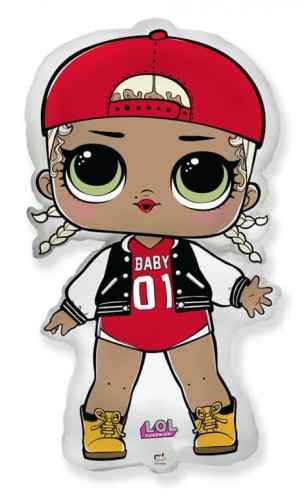 Фигура с гелием «Кукла ЛОЛ MC SWAG» 33″/84см