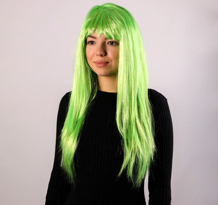 Карнавальный парик «Блеск», зеленый