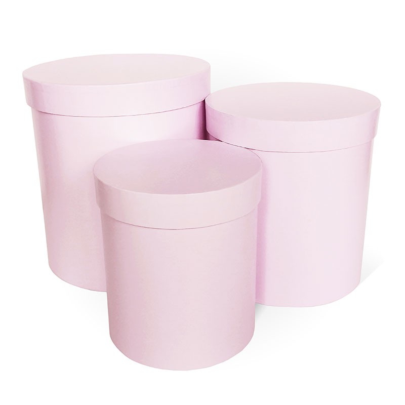 Подарочная коробка Цилиндр КОРАЛЛОВЫЙ глянцевый