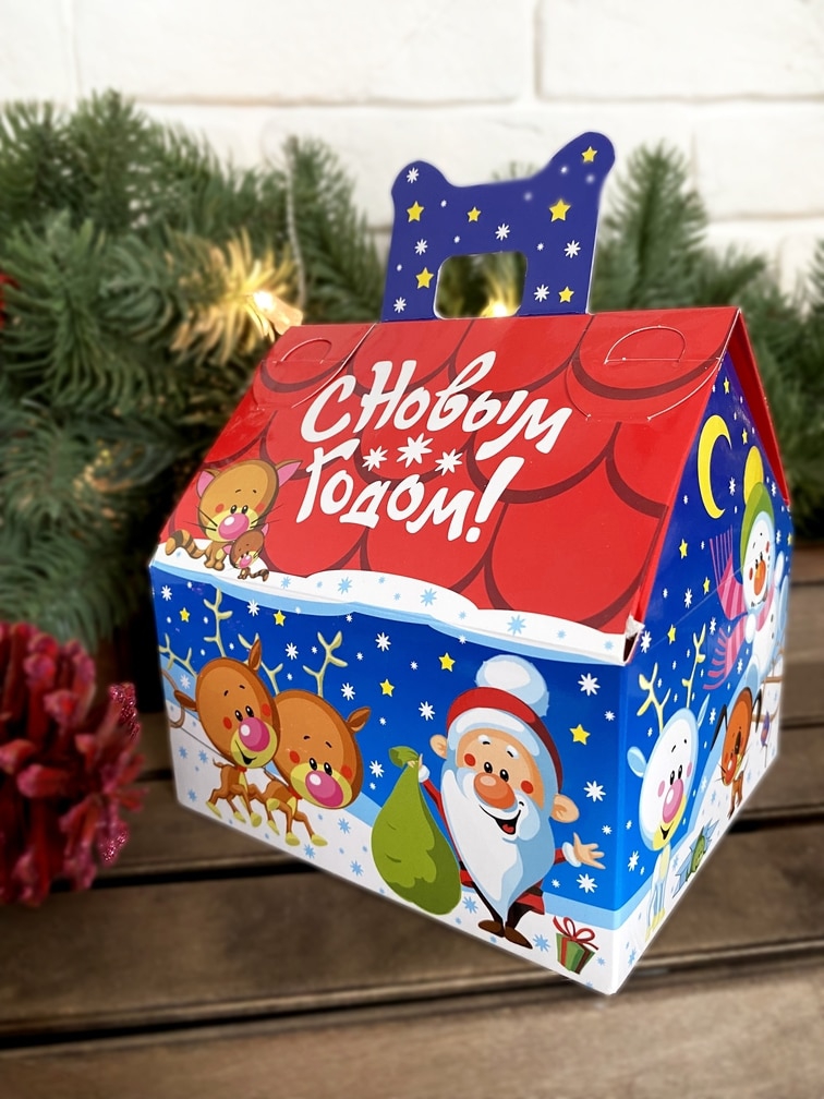 Коробки с принтом.