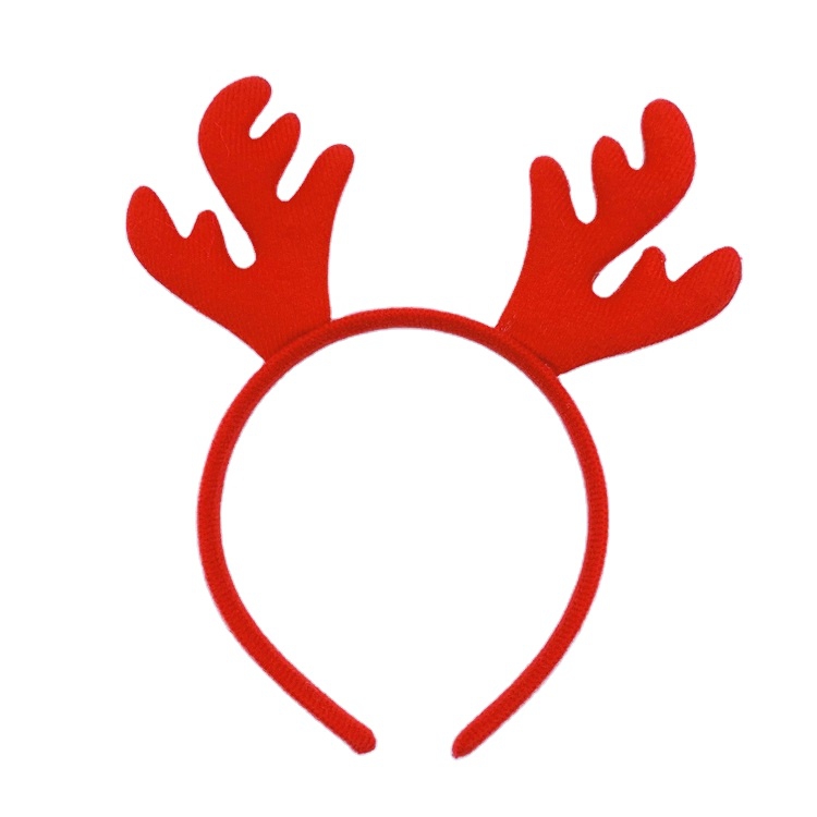 Ободок «Оленьи рожки» красный