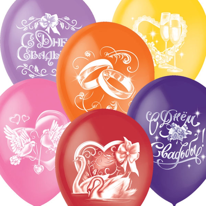 Воздушные шары на свадьбу