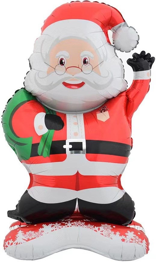 Фигура на подставке «Дед Мороз с подарками» 47″/119см (надувается воздухом)