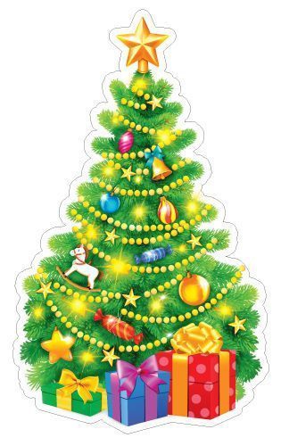 Плакат А4 «Елочка новогодняя» (двухсторонния) ФМ1-16616сф