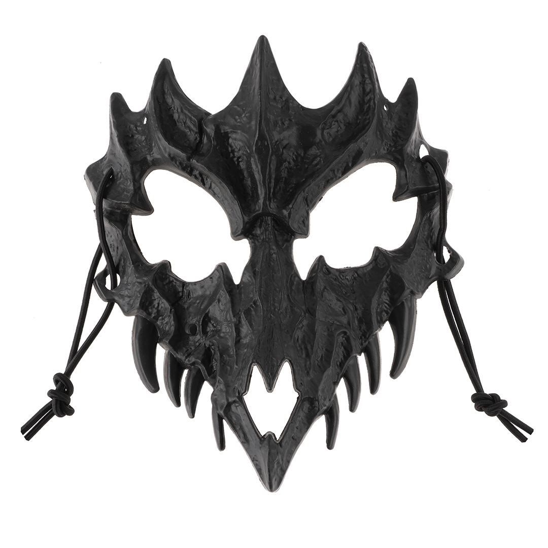 Карнавальная маска «Череп дракона» черный 16*18см